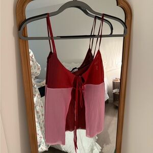 Zara Pink and Red Tank